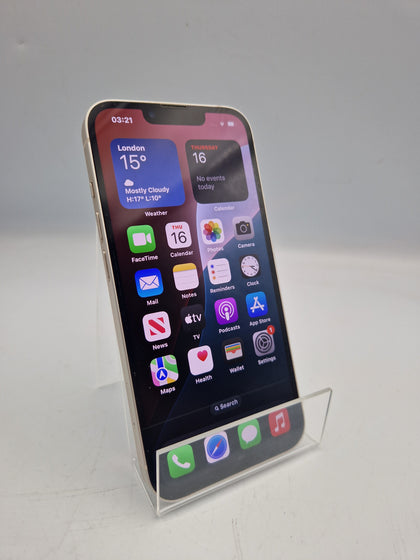 Apple iPhone 13 128GB white smartphone unlocked unboxed (85% batt health)