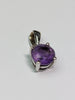 9CT WHITE GOLD AMETHYST PENDANT