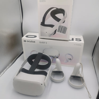 Meta Oculus Quest 2 64GB VR Headset with Controllers And Elite Strap- boxed