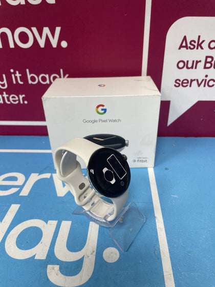 GOOGLE PIXEL WATCH WHITE AND SILVER UNBOXED
