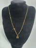 14CT 585 Gold Necklace With H Pendent 1.8G 18'' IN LENGTH INCLUDING PENDANT