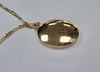 9CT GOLD LOCKET & 18" NECKLACE