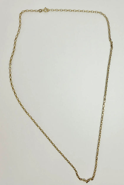 9ct yellow belcher chain 24