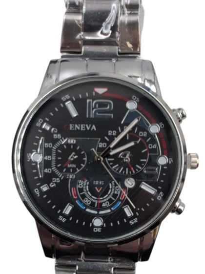Geneva Men's Stainless Steel Watch 