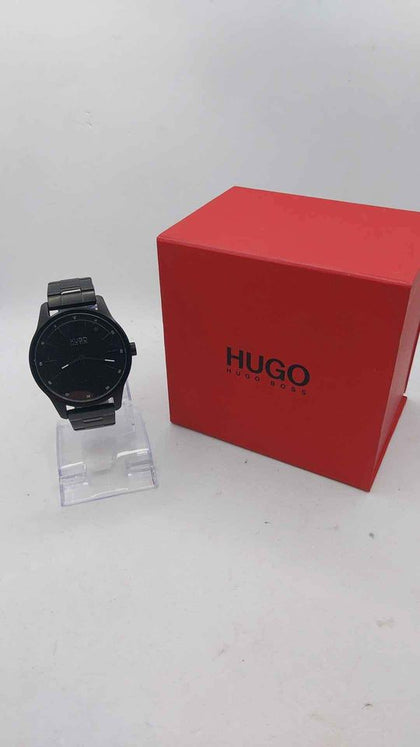 Hugo Boss Black Mens Quartz Watch With Black Dial - Boxed - SMALL WRIST SIZE