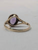 9ct Yellow Gold Ladies Ring With Purple Stone - Size L - 1.71 Grams