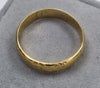 18ct Gold Patterned Ring V1/2