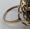 375 HALLMARKED 9CT, YELLOW GOLD, COCKTAIL RING, SILZE: L, 5G, BOXED