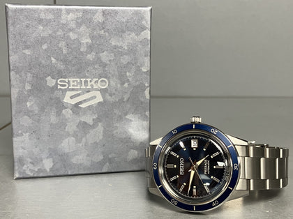 Seiko Presage Style 60s 41mm Automatic Men's Watch Blue Dial ** Boxed **