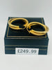 9CT YELLOW GOLD, 375 HALLMARKED DOUBLE HOOP CEROLE INTERTWINED EARRINGS, 4.23G, BOXED