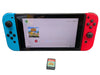 NINTENDO SWITCH CONSOLE WITH ANIMAL CROSSING GAME BOXED