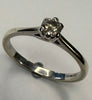9ct White Gold Diamond Ring Size N .25ct