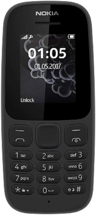 Nokia 105 Sealed in Box - Black