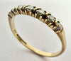9ct Yellow Gold Eternity ring with CZ Stones size O 1/2