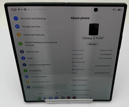 Samsung Galaxy Z Fold7 1TB Jet Black