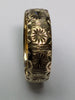 9CT GOLD PATTERNED WEDDING BAND SIZE P