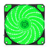 Jedel 12cm Green LED Case Fan Fluid Dynamic 1200 RPM