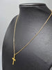 9ct Gold Necklace with Cross 375 2.1G 23cm in Length