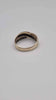 9ct Yellow Gold 2 Row Crossover Ring - 3.98 Grams - Size T