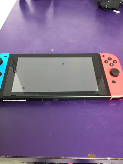 Nintendo Switch with accessories.