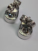 Pandora 14ct White Gold Lab Grown Diamond necklace/Pendant & Earrings