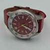 CCCP Black Sea CP-7043 Men's Automatic Watch – 43mm – Red Dial – Stainless Steel – Date – 100m Water Resistance