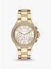 Michael Kors  MK-6994 Oversized Camille Pavé Gold-Tone Watch