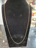 9ct Yellow Gold Narrow Gold Chain - 22" - 2.16g