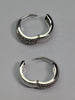 14ct White Gold Reflective Earrings