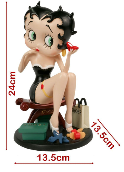 Betty Boop Fitting Shoes Black Dress 24cm