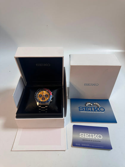 Seiko SSC947 Speedtimer Pogue Solar Watch - Box And Papers - v192-0ah0