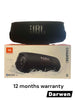 JBL Charge 5 Portable Bluetooth Speaker with Deep Bass, IP67 Waterproof and Dustproof, 20 Hours of Playtime, Built-In Powerbank, Black