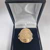 Gold Ring 9ct/22ct 375 and 916 5.1G 1901 Victoria Half Sovereign Size V