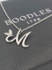 (18K Hallmarked&Tested), Boodles White Gold Necklace With M Pendant, 4.5G, 18" In Length