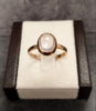 9ct Rose Gold Bezel set Pink Cabuchon Ring Size - S