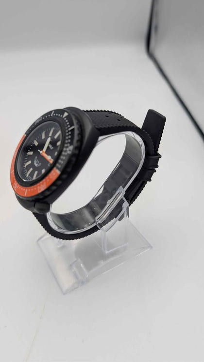 **DEAL** Squale 2002A Black Dial 1000M Automatic Dive Watch – Unboxed With Rubber Strap