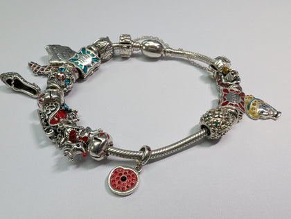 SILVER CHAMILA CHARM BRACELET PRESTON STORE