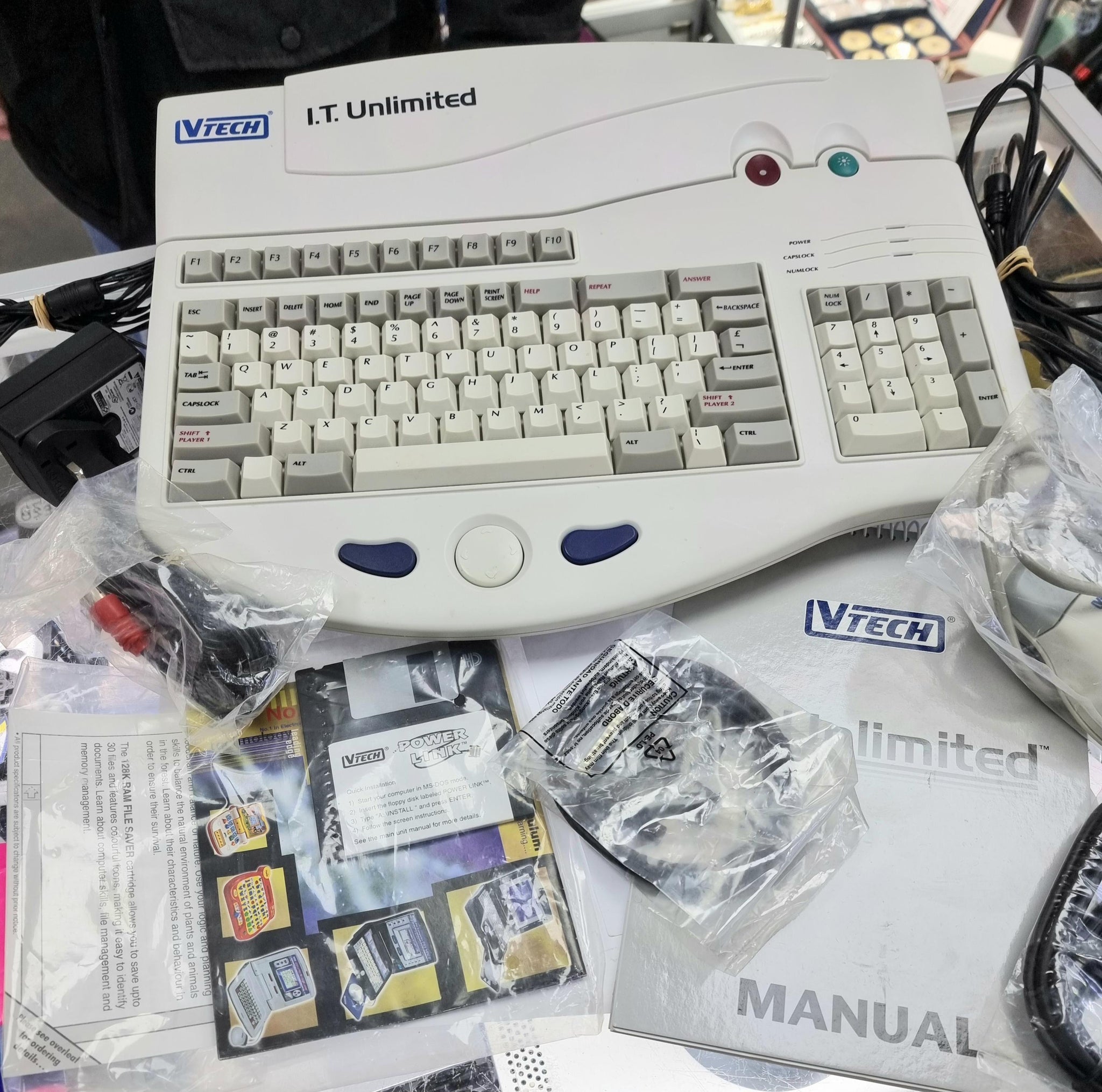 Vtech Pc Computer 1997 VTech I.T Unlimited Children's Educational Computer Set, VINTAGE | Cash ...