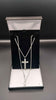 925 Sterling Silver Snake Chain Necklace With Cross Pendant - 24" Long - 12.80 Grams *BRAND NEW*