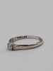 18ct White Gold Ladies Ring With 0.5ct Diamond Stones - Size P - 2.54 Grams