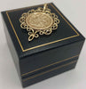 9ct yellow gold St George foil coin pendant 3.5g Boxed hallmarked