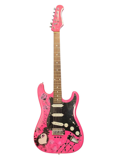 Jaxville Pink Punk Electric Guitar
