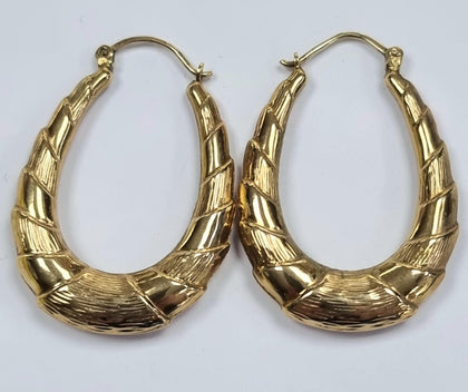 9ct Gold Shell Earrings