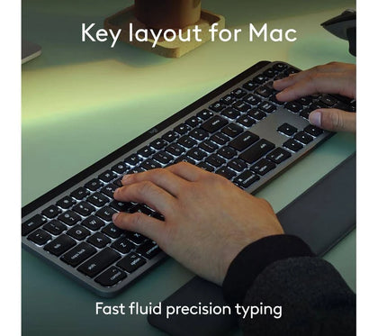 Logitech MX Keys S For Mac Wireless Keyboard - Space Grey