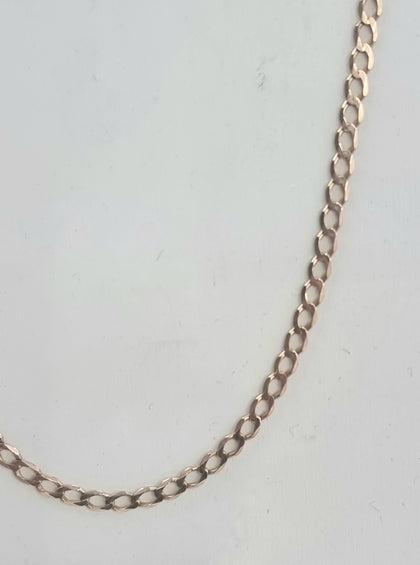 9ct Gold Curb Chain 25