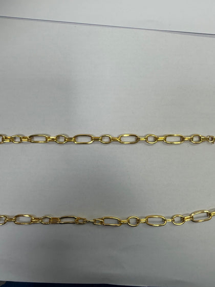 22ct Yellow Gold Fancy Link Chain, 23