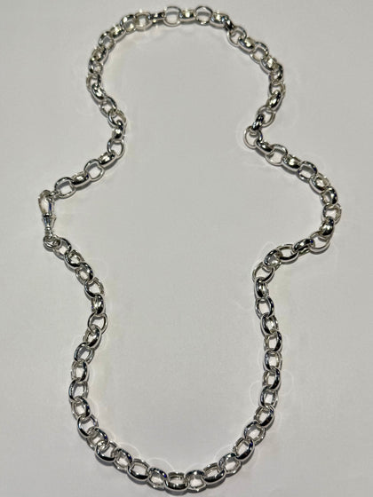 925 Sterling Silver Belcher Chain 24” NEW