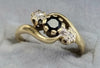9ct Gold Sapphire /Diamond Ring K