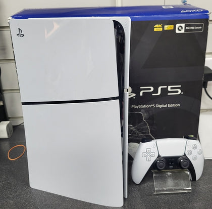 Playstation 5 Slim Digital Edition Console - 1TB - White - Boxed - With Controller