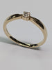 9ct Gold Diamond Ring Size M